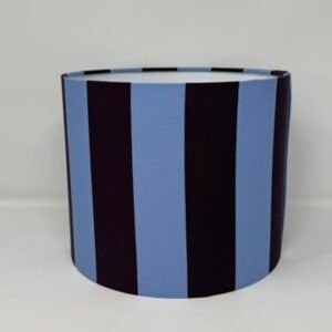 Lavender stripes drum lampshade by Fait par Moi