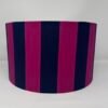 Claret stripes handmade drum lampshade by Fait par Moi 2