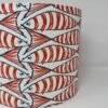 Orange fish handmade drum lampshade by Fait par Moi 3