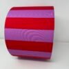 Raspberry stripes handmade drum lampshade by Fait par Moi 2