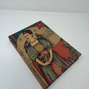 Frida Fabric covered books handmade by Fait par Moi