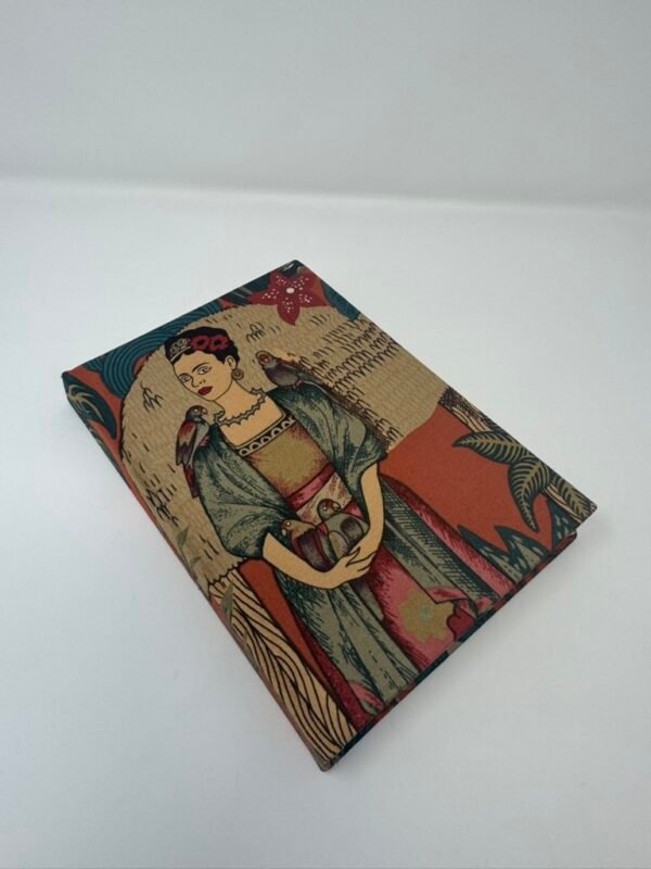 Frida Fabric covered books handmade by Fait par Moi