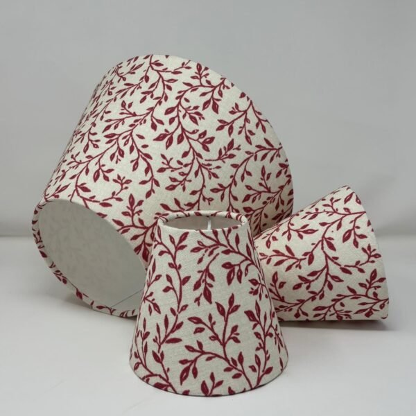 Miranda Raspberry Coolie lampshade handmade by Fait par Moi 2