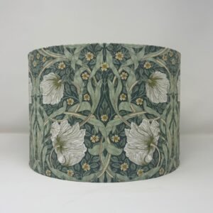 William Morris Pimpernel Olive handmade lampshade by Fait par Moi