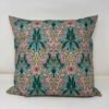 Handmade William Morris Spring Thicket Barbed Berry cushion by Fait par Moi featuring an Arts & Crafts floral design in genuine FreeSpirit Fabrics cotton.