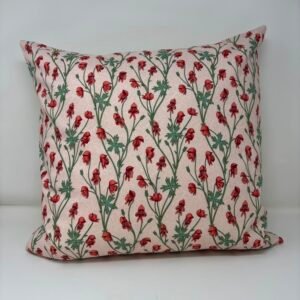 William Morris Monkshood Fuschia cushion