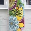 Calvados 20cm diameter by 50cm high statement lampshade with vibrant retro-inspired floral fabric